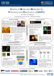 overview poster of CMMPE research activities
