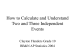 Probability: Combining Three Events