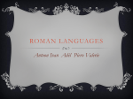 roman languages - Urspringschule