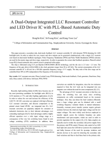 A Dual-Output Integrated LLC Resonant Controller and LED