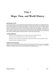 Unit 1 Maps, Time, and World History
