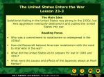 Lesson 23-3: The United States Enters the War