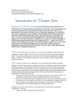 Drama 1305 Introduction to Theatre Arts