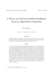 A Theory of Universal Artificial Intelligence based on Algorithmic
