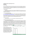 Graphing and Data Transformation in