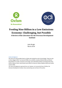 Feeding nine billion in a low emissions economy: Challenging, but
