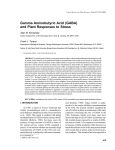 Gamma Aminobutyric Acid (GABA) and Plant Responses to