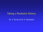 Taking a Paediatric History