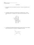 Name Geometry PreAP/GT Unit 5 Review On your paper, draw a