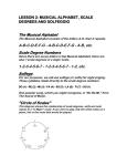 lesson 2: musical alphabet, scale degrees and solfeggio