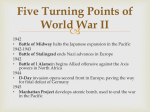 Five Turning Points of World War II