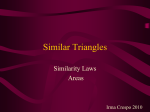 Similar Triangles - Teaching Portfolio