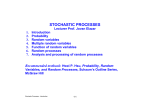 STOCHASTIC PROCESSES