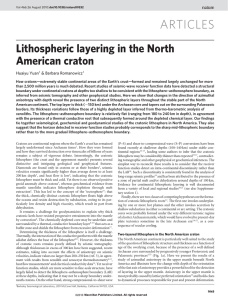 Lithospheric layering in the North American craton