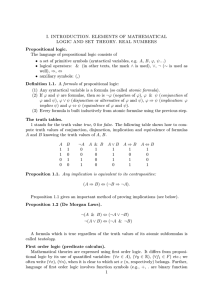 I. INTRODUCTION. ELEMENTS OF MATHEMATICAL LOGIC AND