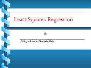 Powerpoint Slides for Least Squares Lines and