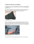 TYPES OF CRUSTAL MATERIAL