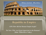 Republic to Empire - My Social Studies Teacher