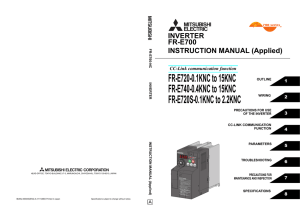 FR-E700 INSTRUCTION MANUAL (Applied)