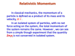Relativistic Momentum - UCF College of Sciences