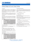 Analog Voltage and Current Output Scaling