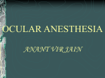 Ocular anesthesia