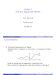 Lecture 1 ELE 301: Signals and Systems