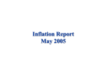 Inflation Report May 2005