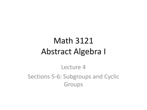 Math 3121 Lecture 4 Sections 5