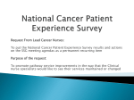 National CANCER Patient Experience Survey