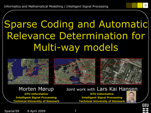 Sparse Coding and Automatic Relevance