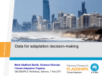 Data for adaptation decision-making
