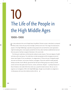 The Life of the People in the High Middle Ages