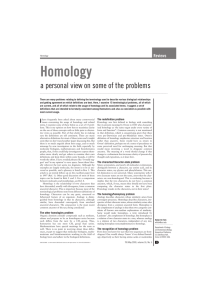 Homology - a persona..