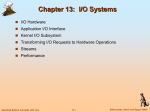 I/O Requests to Hardware Operations