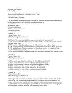 Biology, 8e (Campbell) Chapter 22 Descent with Modification: A
