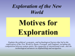 Motives for Exploration of the New World