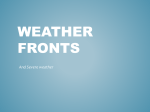 Weather fronts