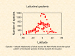 Latitudinal gradients