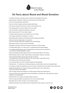 56 Facts - Update - Blood Centers of the Pacific