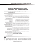Monitoring Opioid Adherence in Chronic Pain Patients: Tools