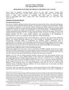 ACR appropriateness criteria: High-Dose