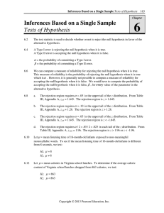 Sixth Chapter - UC Davis Statistics