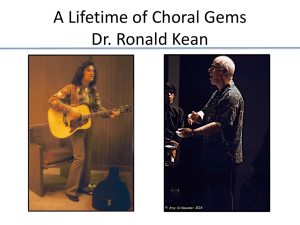 A Lifetime of Choral Gems