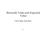 Bernoulli Trials and Expected Value