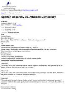 Home > Spartan Oligarchy vs. Athenian Democracy
