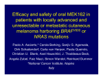 Efficacy and safety of oral MEK162 in patients with locally advanced