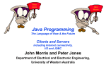 Clients and Servers in Java