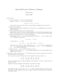 Math 108A Practice Midterm 1 Solutions
