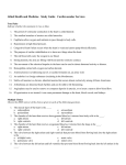 Cardiovascular Services Study Guide